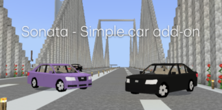 Hyundai Sonata Addon (Minecraft 1.21) | Car modpack hyundai-sonata-simple-car-addon