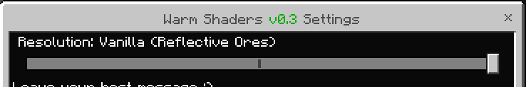 Warm Shaders