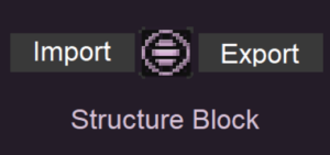 Structure Block Import and Export Button