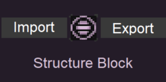 Structure Block Import and Export Button