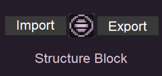 Structure Block Import and Export Button