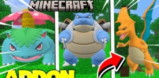 PokéMC Kanto Addon (pixelmon for minecraft bedrock)! Update PokéMC Kanto Addon
