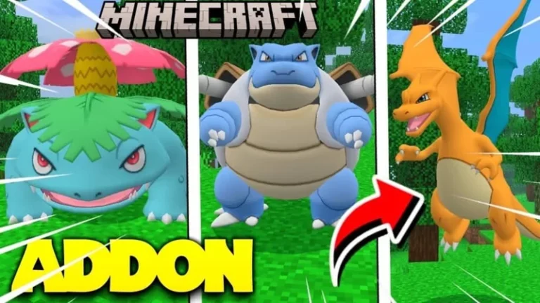 PokéMC Kanto Addon (pixelmon for minecraft bedrock)! Update