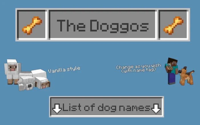 The Doggos v1.5 | Minecraft Addons PE 1.20+