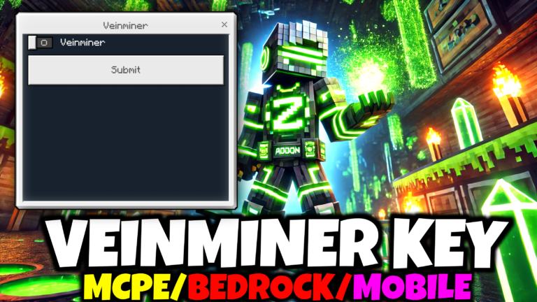 Veinminer Key Addon | Minecraft Addons PE