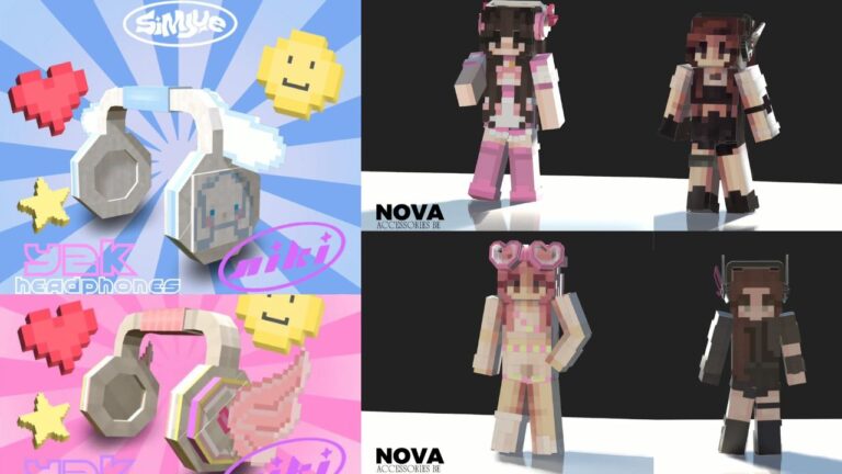 Simjue Accessories – Headphone Addon for Minecraft Bedrock MCPE