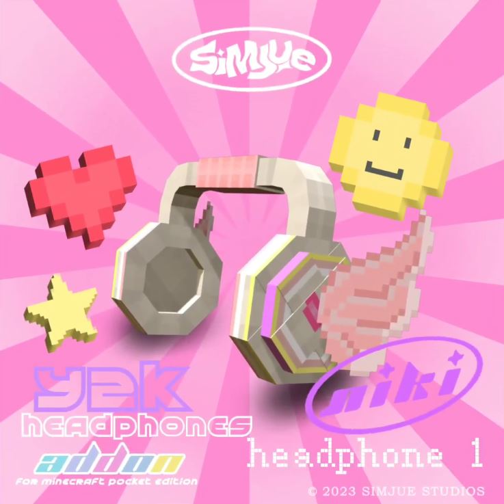 Simjue Accessories y2k Headphone Addon
