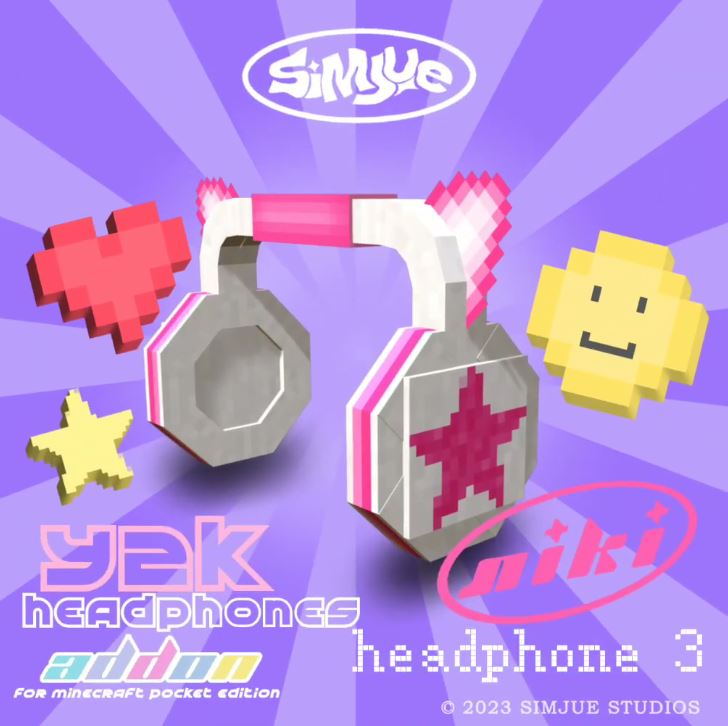 Simjue Accessories y2k Headphone Addon