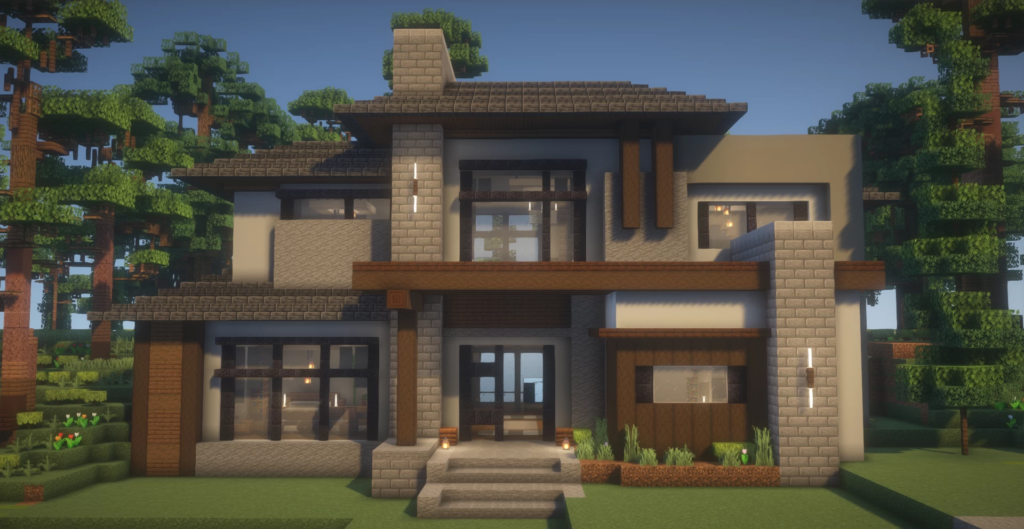 minecraft modern house