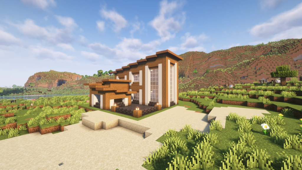 minecraft modern house