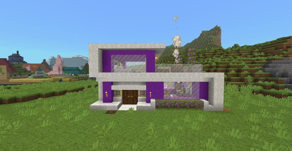 minecraft modern house