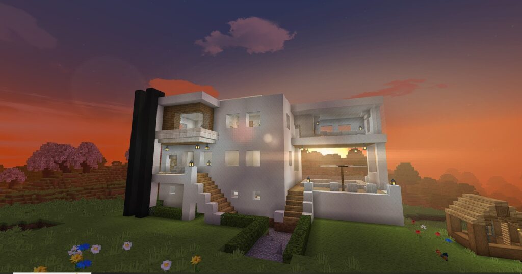 minecraft modern house