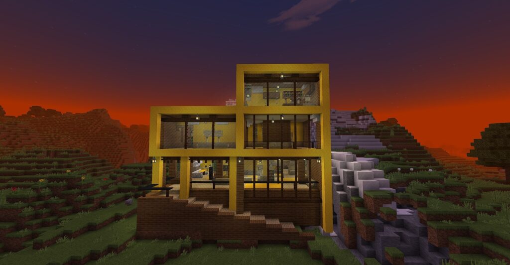 minecraft modern house